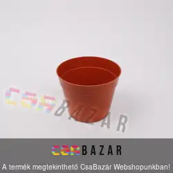 Műanyag virágcserép terrakotta 14 cm