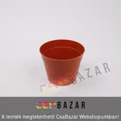 Műanyag virágcserép terrakotta 22 cm