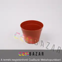 Műanyag virágcserép terrakotta 24 cm