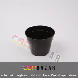 Műanyag virágcserép sötét barna 8 cm