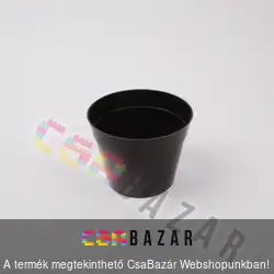 Műanyag virágcserép sötét barna 14 cm