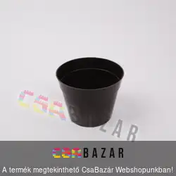 Műanyag virágcserép sötét barna 16 cm
