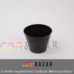 Műanyag virágcserép sötét barna 20 cm