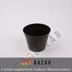 Műanyag virágcserép sötét barna 22 cm