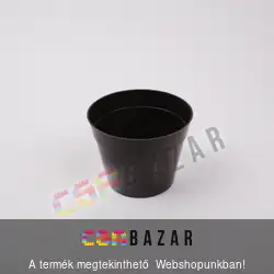 Műanyag virágcserép sötét barna 27 cm