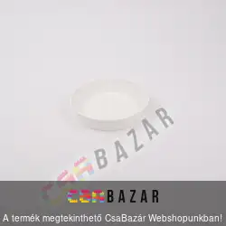 Műanyag virágcserép alátét fehér 8 cm