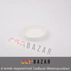 Műanyag virágcserép alátét fehér 10 cm