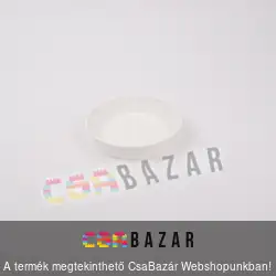 Műanyag virágcserép alátét fehér 12 cm