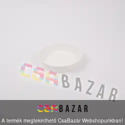 Műanyag virágcserép alátét fehér 14 cm