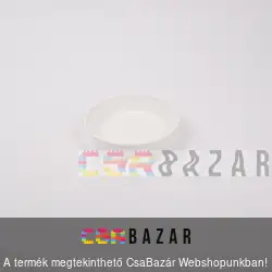 Műanyag virágcserép alátét fehér 16 cm