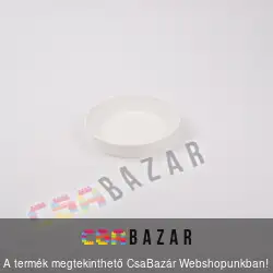 Műanyag virágcserép alátét fehér 18 cm