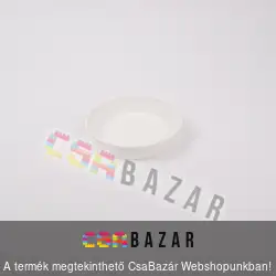 Műanyag virágcserép alátét fehér 21 cm