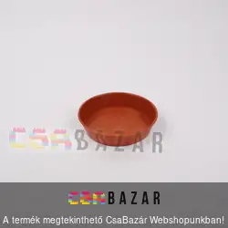 Műanyag virágcserép alátét terrakotta 8 cm