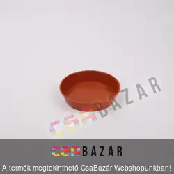 Műanyag virágcserép alátét terrakotta 12 cm
