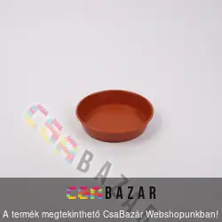 Műanyag virágcserép alátét terrakotta 18 cm