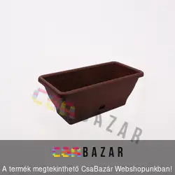 Virágláda barna 40 cm