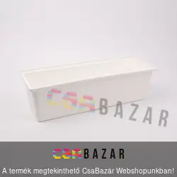Hagyományos balkonláda fehér 40 cm