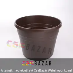 Peremes virágcserép sötétbarna 44cm