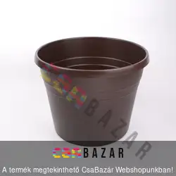 Peremes virágcserép sötétbarna 50cm