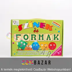 Színek és formák készségfejlesztő társasjáték
