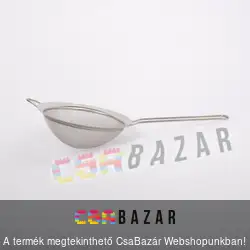 Inox nyeles szűrő 12 cm
