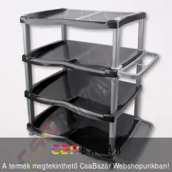 Műanyag 4 polcos cipőtartó