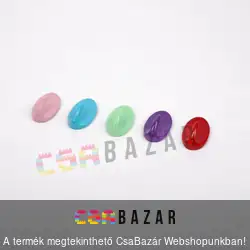Öntapadós színes ovális fogas, akasztó