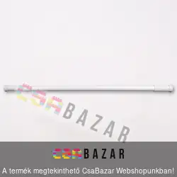 Teleszkópos rúd zuhanyfüggönyhöz fehér 110-200 cm-ig