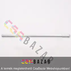 Teleszkópos rúd zuhanyfüggönyhöz fehér 140-260 cm-ig