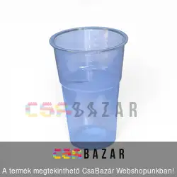 50 db-os 0,5 L-es eldobható műanyag pohár - víztiszta
