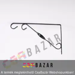 30 cm-es fali konzol zöld, fali tartó függőcseréphez