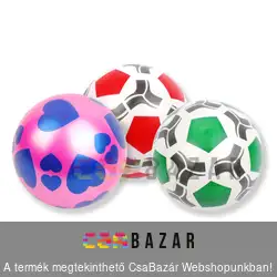 Gumilabda többféle mintával 220mm-es
