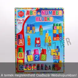 Betűk, számok építőjáték Maxi Blocks