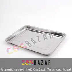 Inox tálca 32cm x 22cm