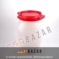 Hordó 60l-es menetes tetővel műanyag