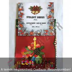 Karácsonyi asztalterítő 140x100cm PVC