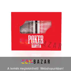 Plasztik Römi, Póker kártya műanyag dobozban, 2x54 lap