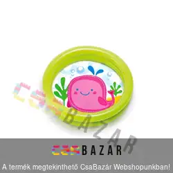 Felfújható 2 gyűrűs medence 61x15 cm pancsoló INTEX 59409 - több szín