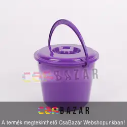 10 L-es műanyag vödör tetővel