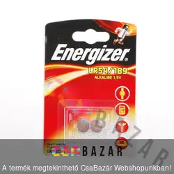2 db-os Energizer LR54/189 1,5V gombelem