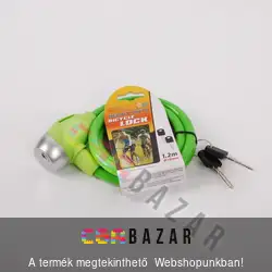 Kerékpár és motorkerékpár lakat zöld színben