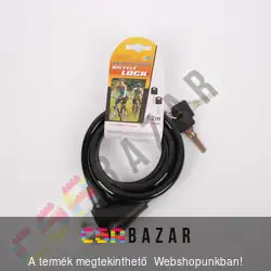Kerékpár és motorkerékpár lakat fekete színben
