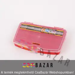 Műanyag csavartartó doboz 10col 12 rekeszes