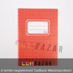 A/5 méretű négyzetrácsos füzet 27-32