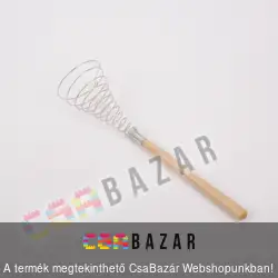 Fa nyelű nagy spirál habverő