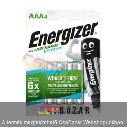 4 db-os Energizer AAA 800 mAh tölthető ceruza akku