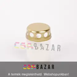 Műanyag fedeles mécses 7cm
