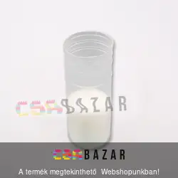 Műanyag fehér mécses betét 14cm