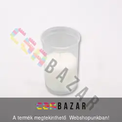 Műanyag fehér mécses betét 10 cm