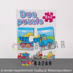 Duo puzzle 8x2 db-os Munkagépek
